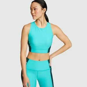 Eddie Bauer Women's Green WR Shoreline Crossback Sports Top Size Medium